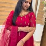 HANDWORKED NET LEHNGA IN RANI PINK FOR traditional, halfsaree, weddingoutfit, bridalwear , southindian , handwork, engagement outfit, kerala halfsaree